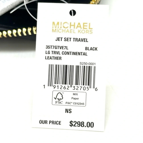 Michael Kors Large Reed Satchel Crossbody Bag & Large Continental Wallet Black - Picture 15 of 15